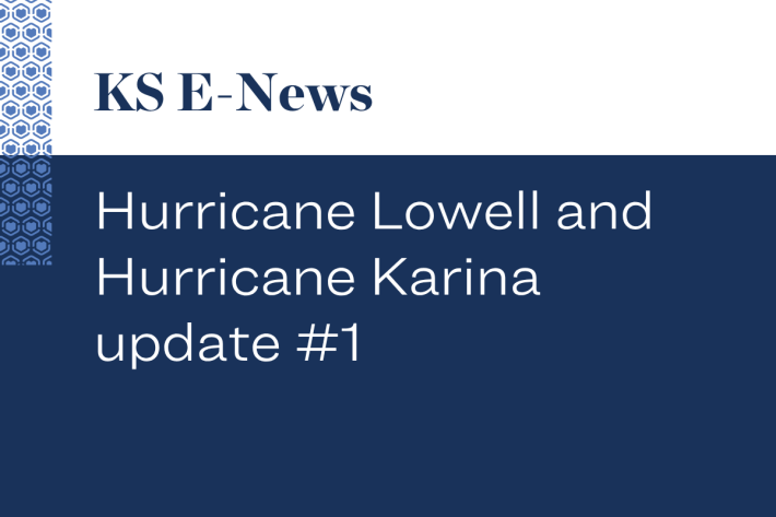 Hurricane Lowell and Hurricane Karina update #1